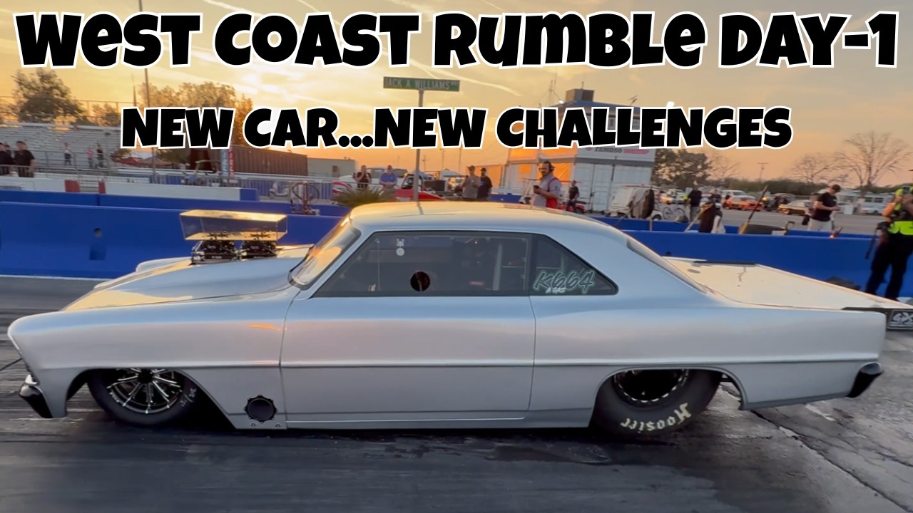 Bakersfield West Coast Rumble - Day-1 BRAND NEW COMBO! #incarcamera #nova #nhra #gopro