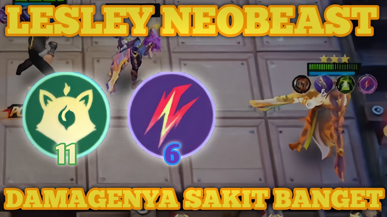 LESLEY B3 CRYSTAL NEOBEAST DAMAGENYA SAKIT PARAH !!! SEKALI TEMBAK LANGSUNG ILANG - MAGIC CHESS