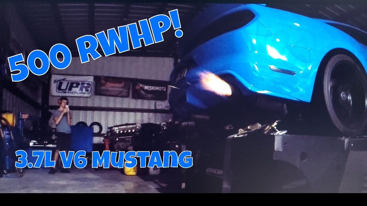 Procharged S550 V6 3.7L Mustang makes over 500 rwhp #MafiaTuned