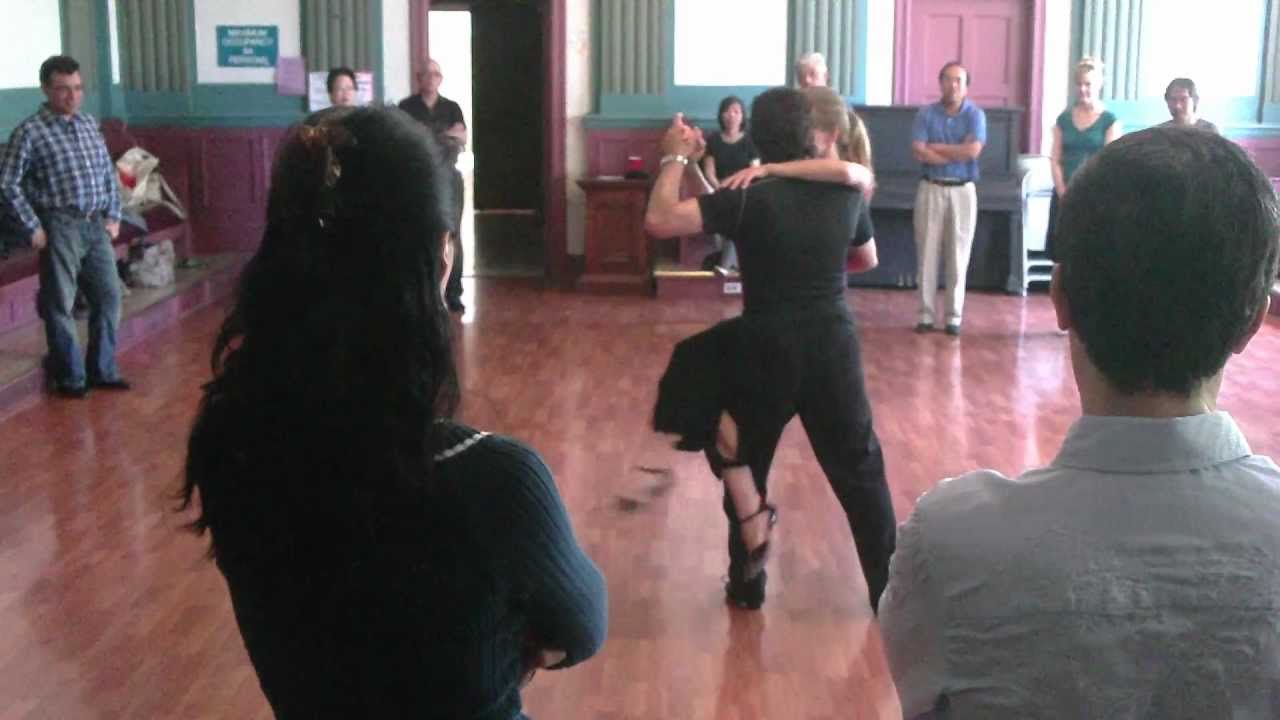 Argentine Tango: Sentada from Backward Ocho Mat  M  www.tangonation.com  4/17/2011