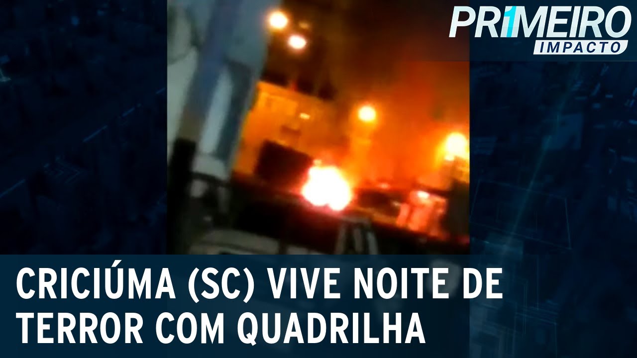 Terror em Criciúma (SC): quadrilha assalta banco e explode agências | Primeiro Impacto (01/12/20)