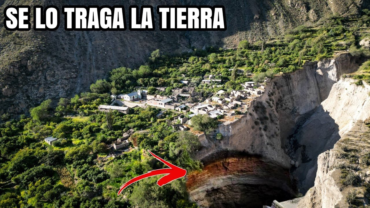 ABANDONARON este PUEBLO por que esta siendo TRAGADO por la TIERRA _ CACAHUARA