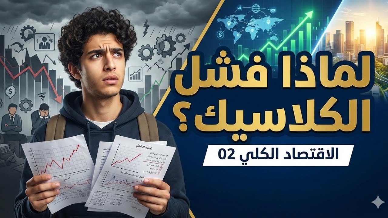 الاقتصاد الكلي 02 | لماذا فشلت النظرية الكلاسيكية؟ (المدخل الكينزي ببساطة)