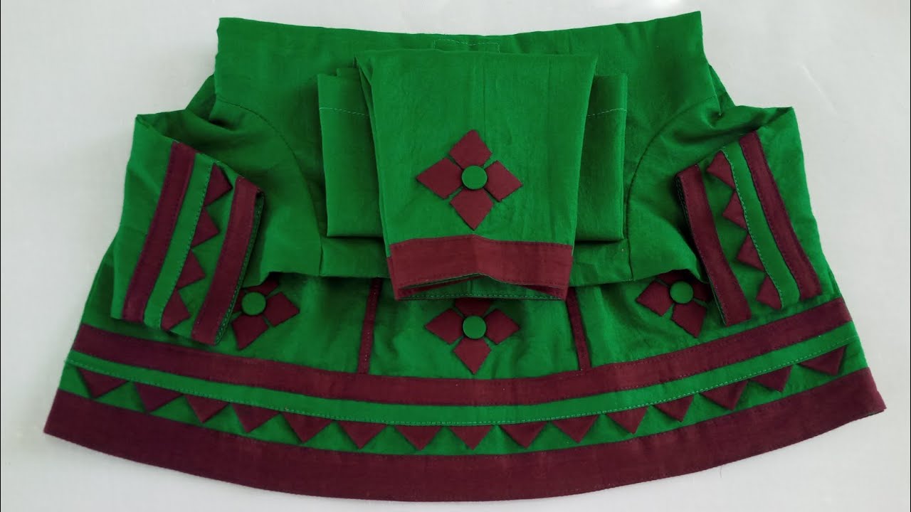 How To Design Baby Girl Eid Frock / Baby Dress Cutting and Stitching / @UzaibDressDesign
