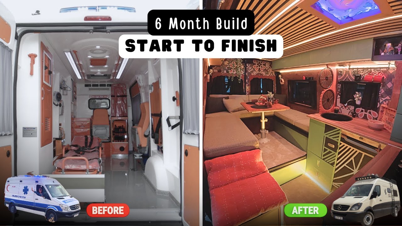 Başlangıçtan Bitişe Sıfırdan Karavan Yapımı / DIY Camper Van Conversion. Full Build Timelapse