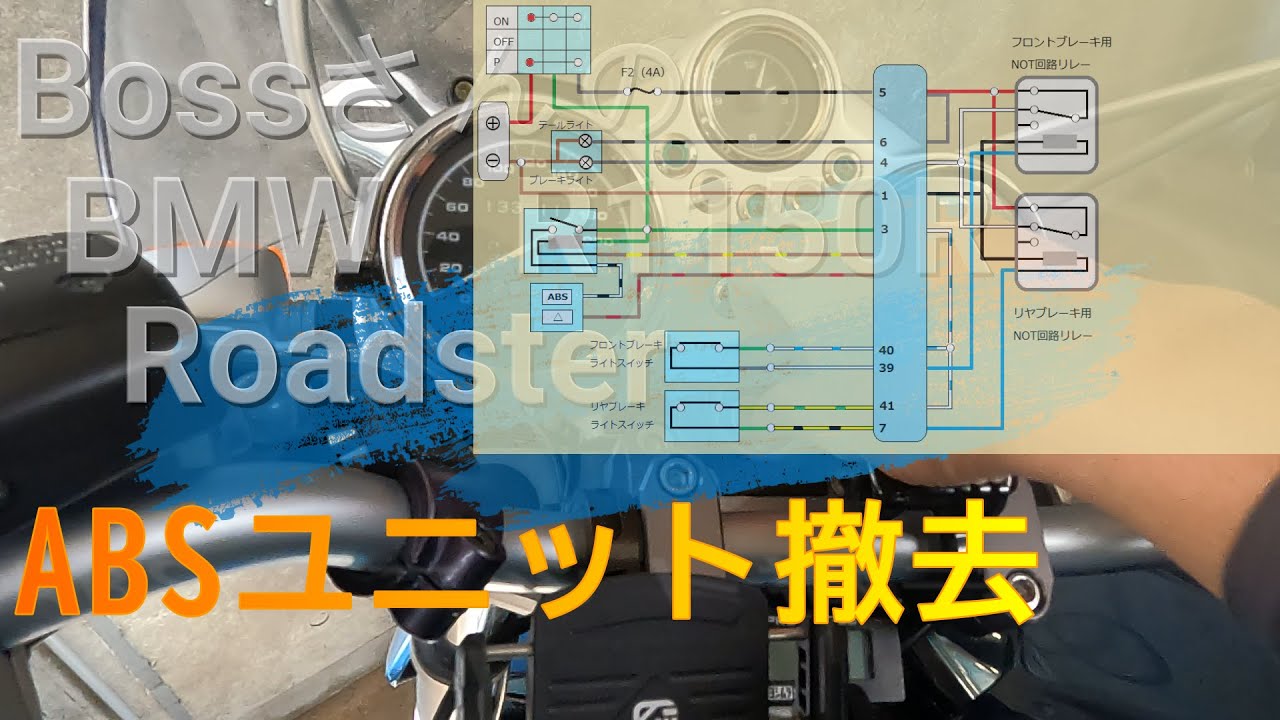 ABSユニット撤去　BMW R1150R
