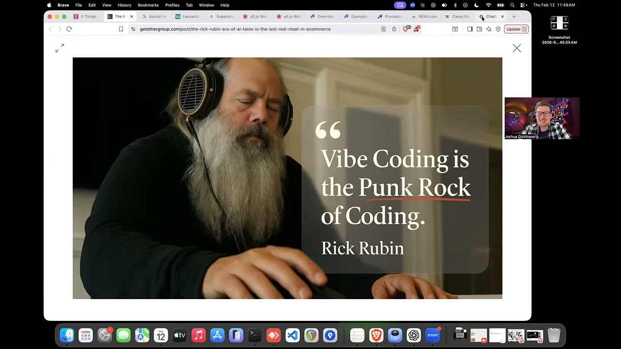 Vibe Coding p5.js Supershapes (MMART-170)