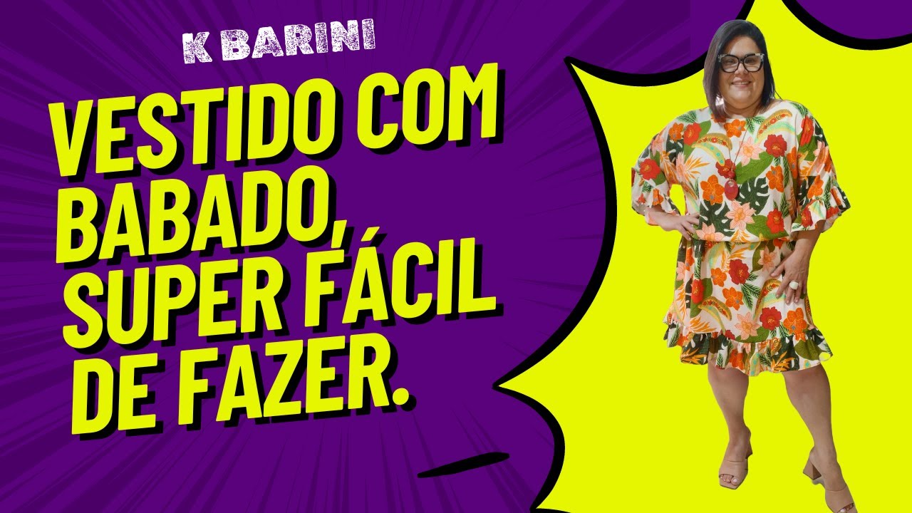 Como Fazer Vestido Com Babado | Para Iniciantes.