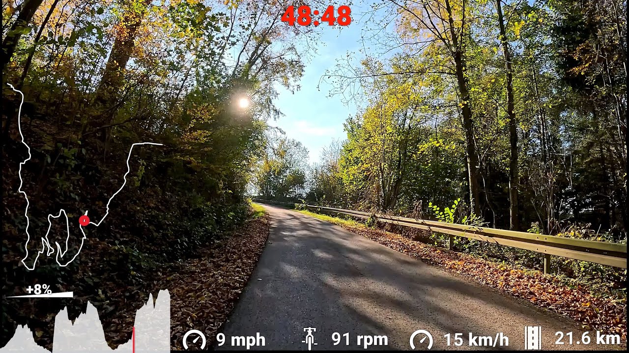 Ultimate Autumn Indoor Cycling Rocks Workout Saarland🚴&zwj;♀️🍁🍂🌞 Garmin 4K Video