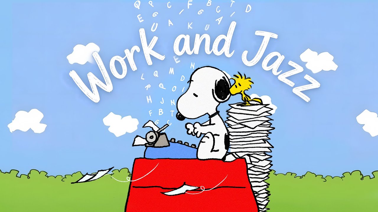 Playlist | 스누피와 함께하는 업무용 재즈 🎧🎶 공부 & 업무 집중을 위한 편안한 음악 | Work Jazz