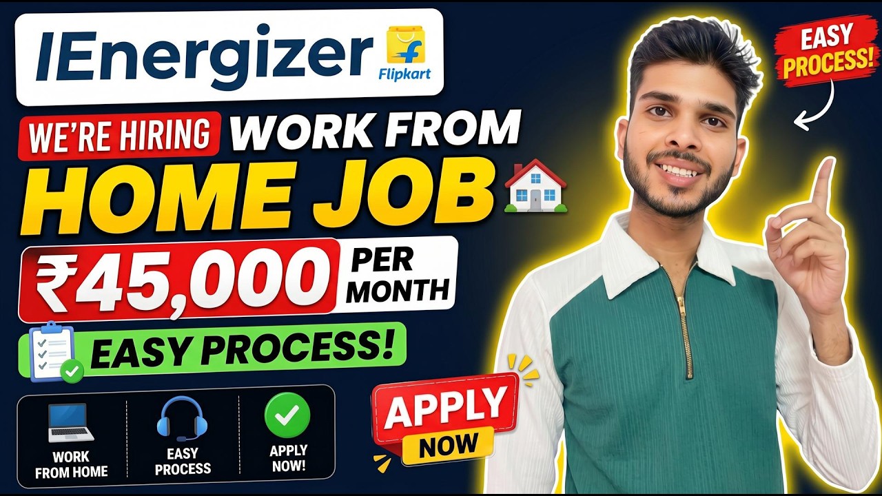 We&rsquo;re Hiring - Filpkart Chat Process | Permanent Work From Home | IEnergizer | The Ravi Vlogs