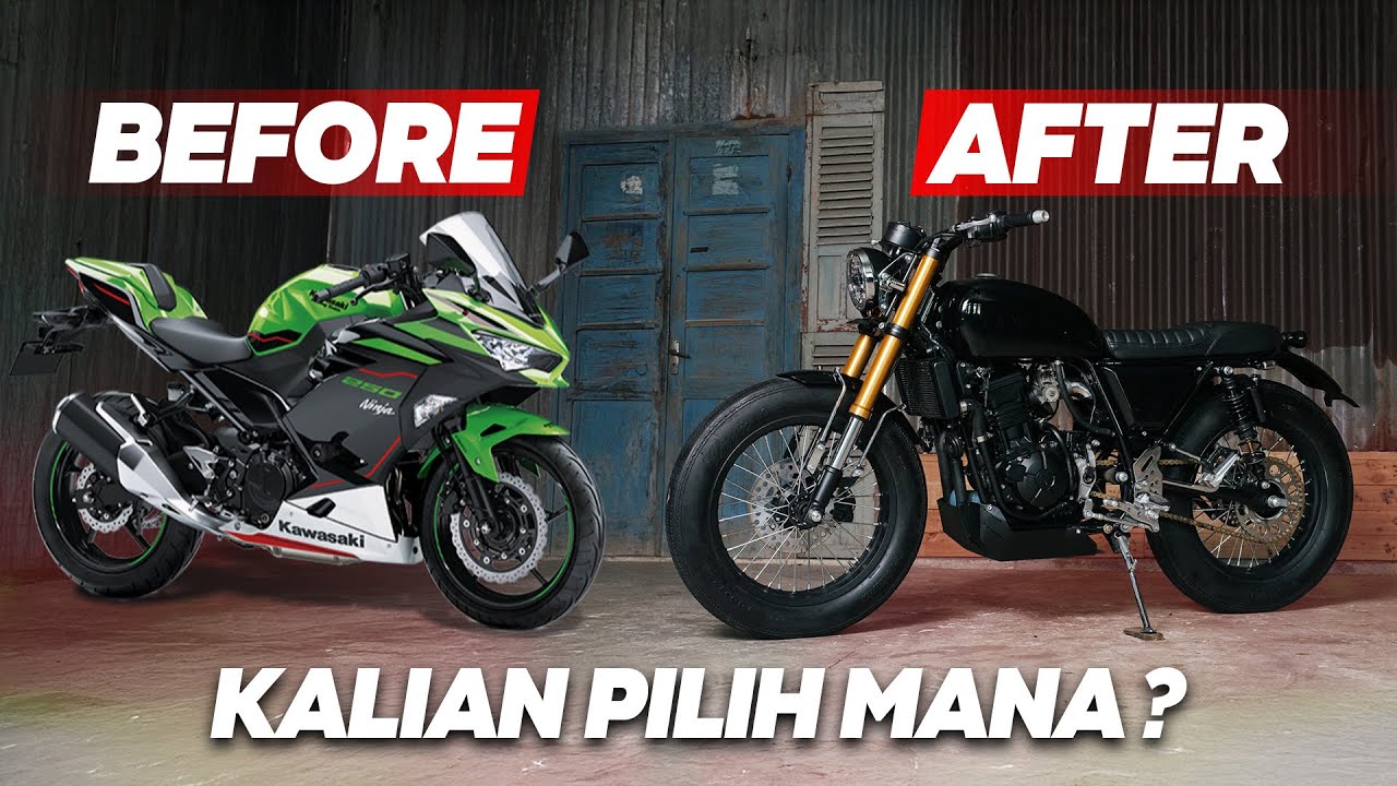 NINJA 250 CC CUSTOM JADI JAPSTYLE ALA ENGGAL MODIFIED