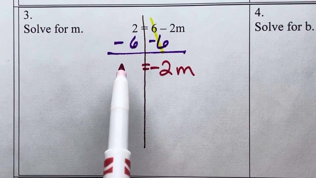 Solve Two-Step Linear Equations (Example 3)