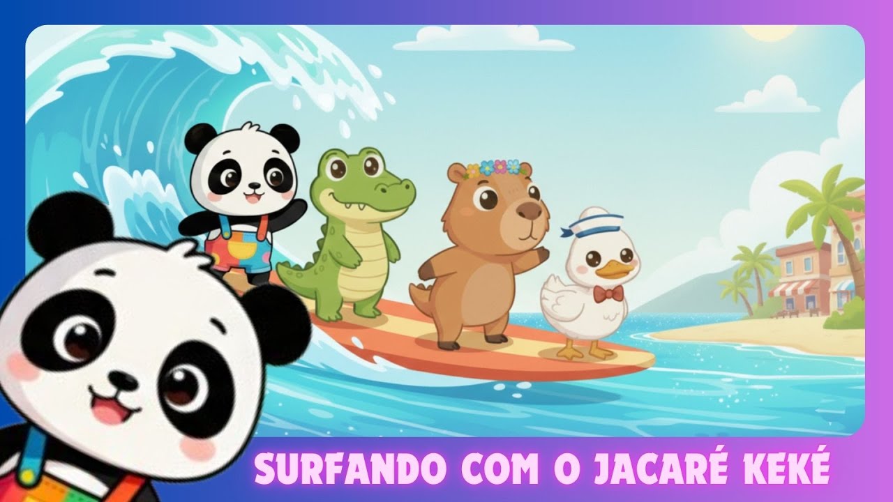 Surfando com Jacaré Keké - Turma do Nino Panda - OFICIAL