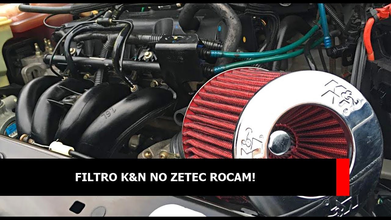 INSTALAÇÃO FILTRO ESPORTIVO K&N NO ZETEC ROCAM!