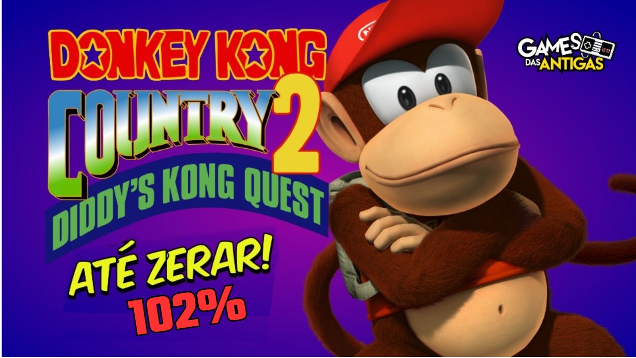 DONKEY KONG COUNTRY 2 (Super Nintendo) ATÉ ZERAR - 102%