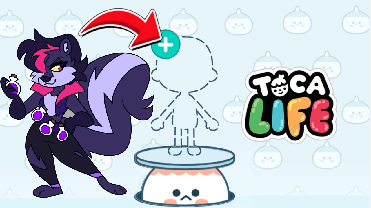 Salem the Skunk in TOCA BOCA  🦝🎮 Indigo Park: Chapter 2 Character Creation