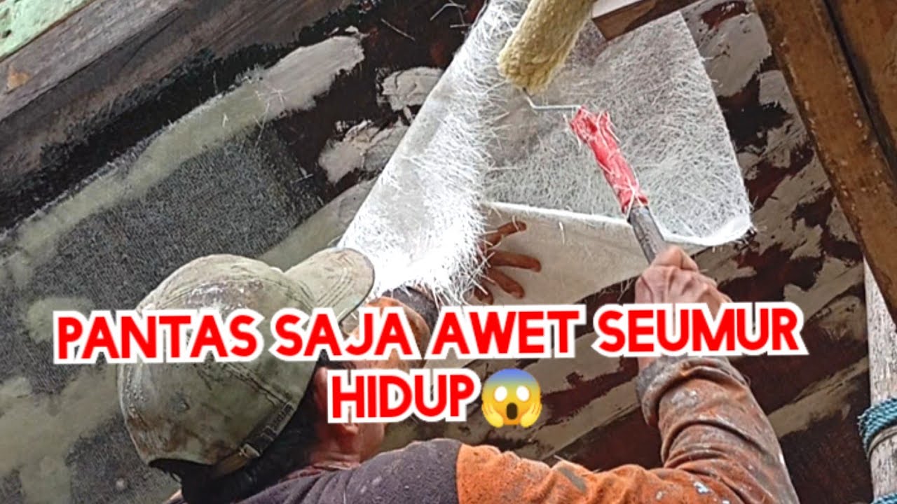 Beginilah cara memasang kain fiberglass pada kapal