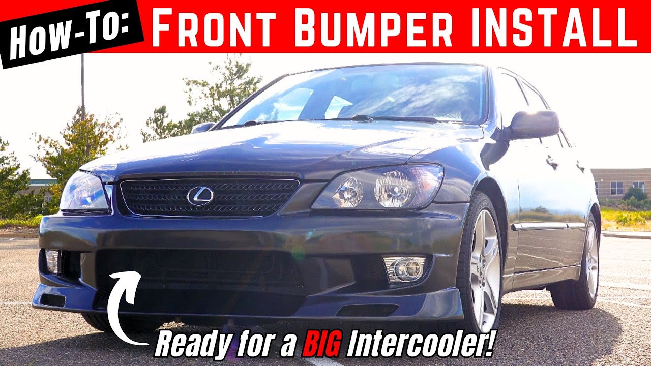 LEXUS IS300 Front Bumper INSTALL (How-To)  //  EKB ELIXIR Front Bumper!