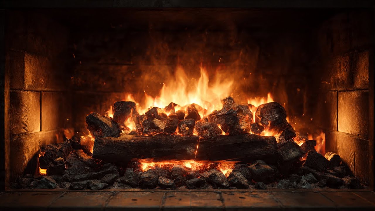 Cozy Close-Up Fireplace 🔥 Crackling Fire Sounds | Relax, Sleep, Study (9 Hours)