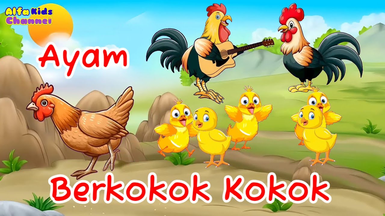 AYAM BERKOKOK KOKOK ♥️ KALAU KAU SUKA HATI ♥️ LAGU ANAK INDONESIA TERPOPULER #laguanak #animasiayam