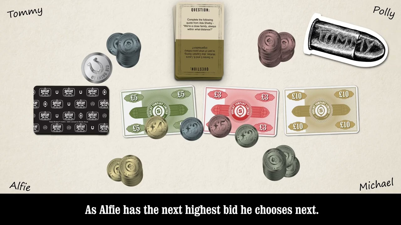 Peaky Blinders Rogue Trivia Card Game