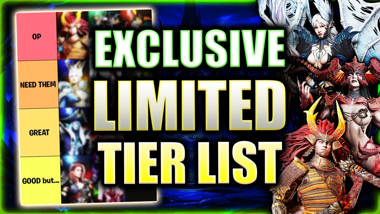 TIER LIST Limited Heroes - All EXCLUSIVE 200 Guaranteed RATED ⁂ Watcher of Realms