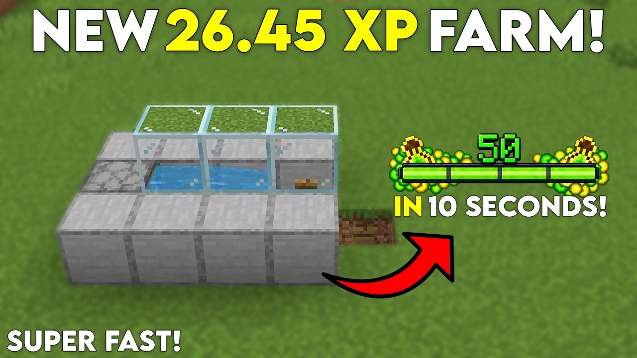 BEST NEW XP Farm for Minecraft Bedrock 26.45