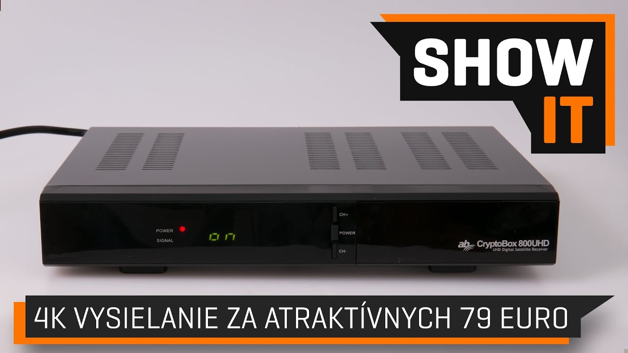 Satelitný prijímač s podporou 4K - ab CryptoBox 800UHD