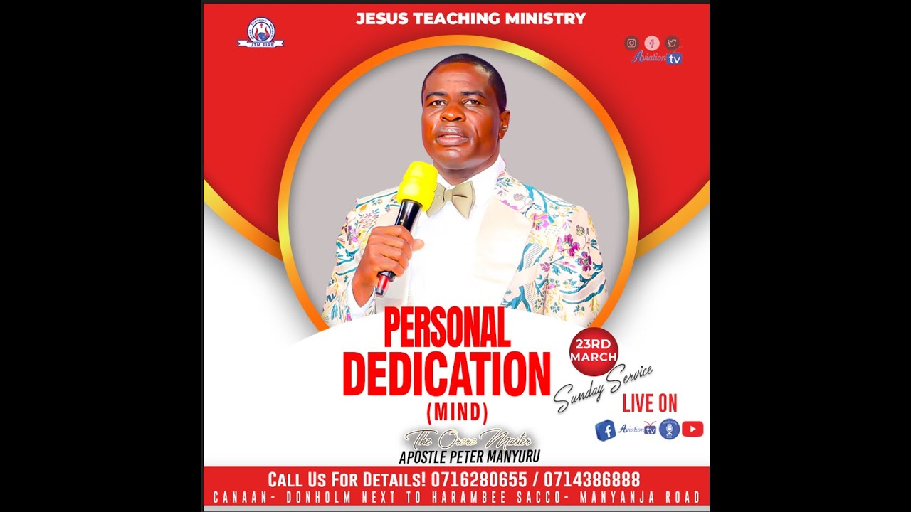 PERSONAL DEDICATION(MIND)-SUNDAY SERVICE.