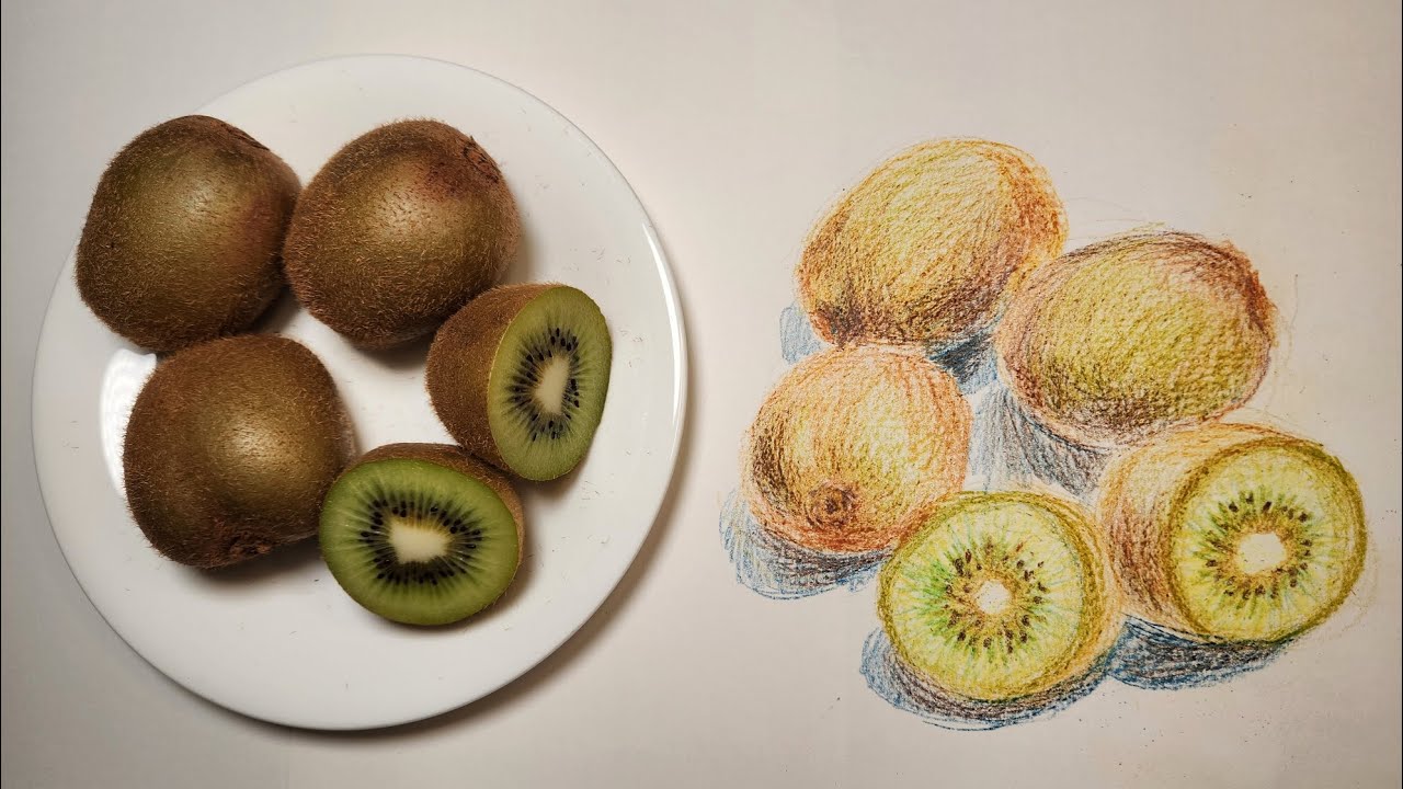 [Speed Paint] Sour & Sweet! 🥝 Drawing Juicy Kiwis