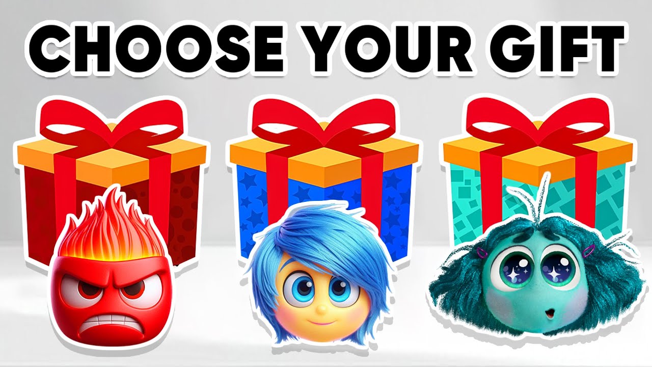 Choose Your Gift... INSIDE OUT 2 🎁😱🤢😡🎁 How Lucky Are You? Inside Out 2 Movie Quiz | Monkey Quiz