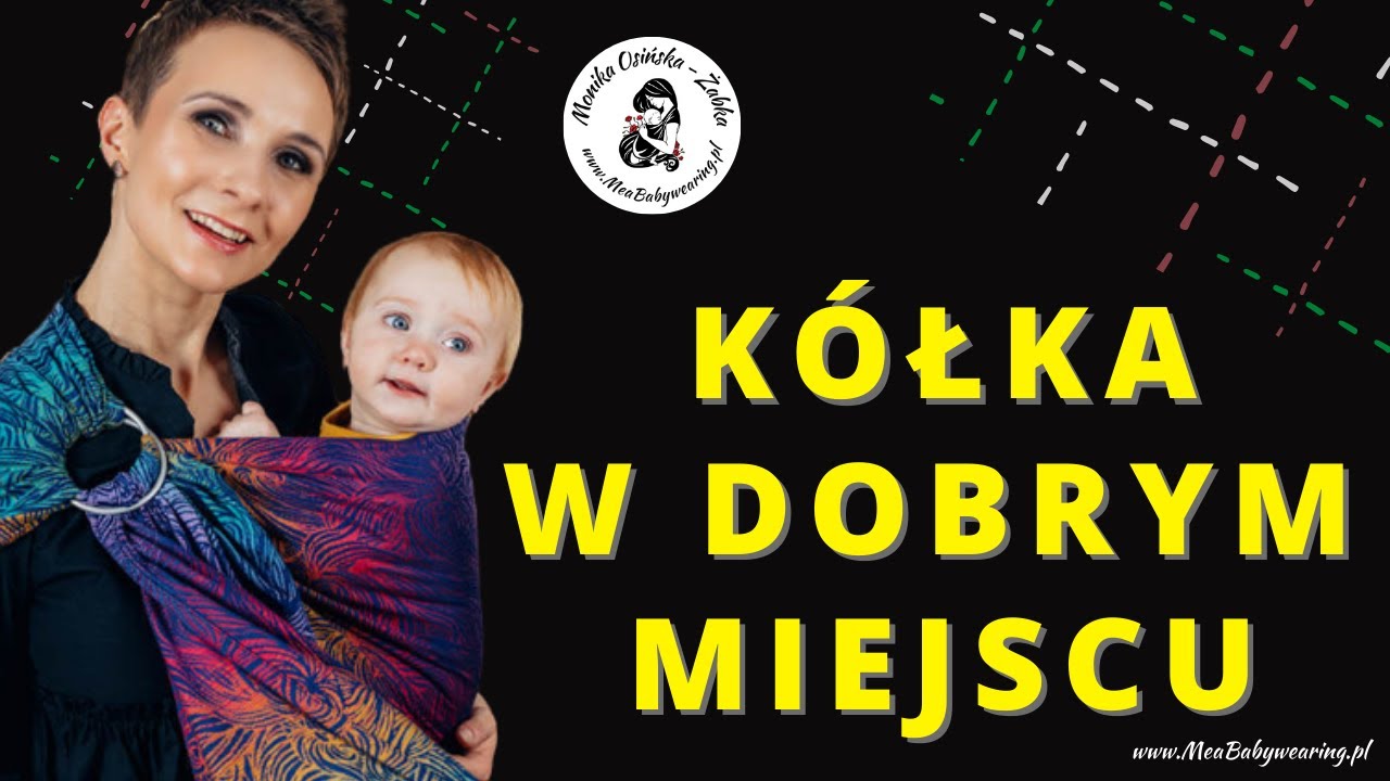 Wiązanie chusty kółkowej - Kółka na właściwym poziomie