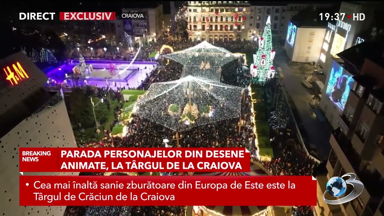 S-a deschis Târgul de Crăciun din Craiova