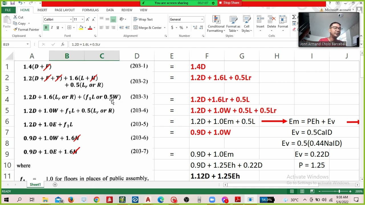 LOAD COMBINATION BASED ON NSCP 2015, CREATING AUTO LOAD COMBINATION FROM EXCEL TO STAAD.Pro PART 2/2