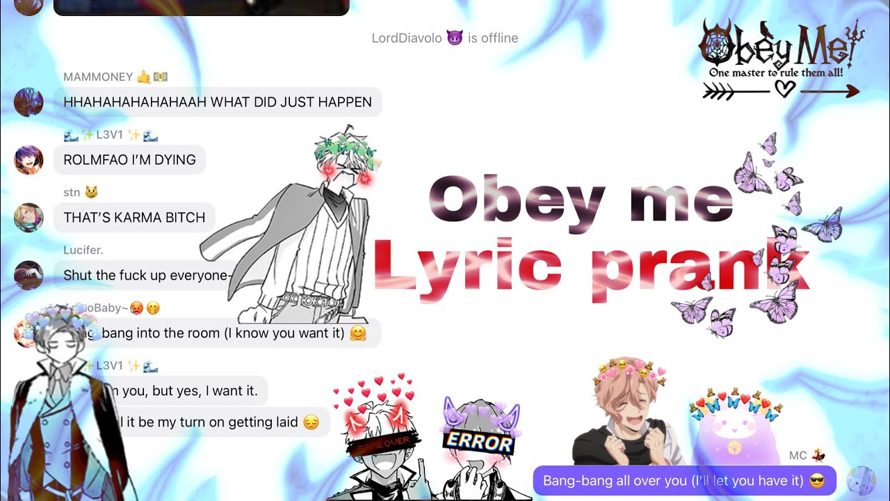 AGAIN?! || lyric prank || obey me texts stories | Bang Bang - Jessie J, Ariana Grande, Nicki Minaj