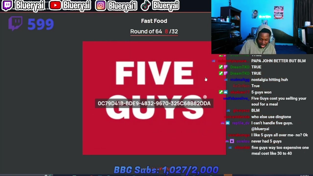 Blueryai Ranks Fast Foods