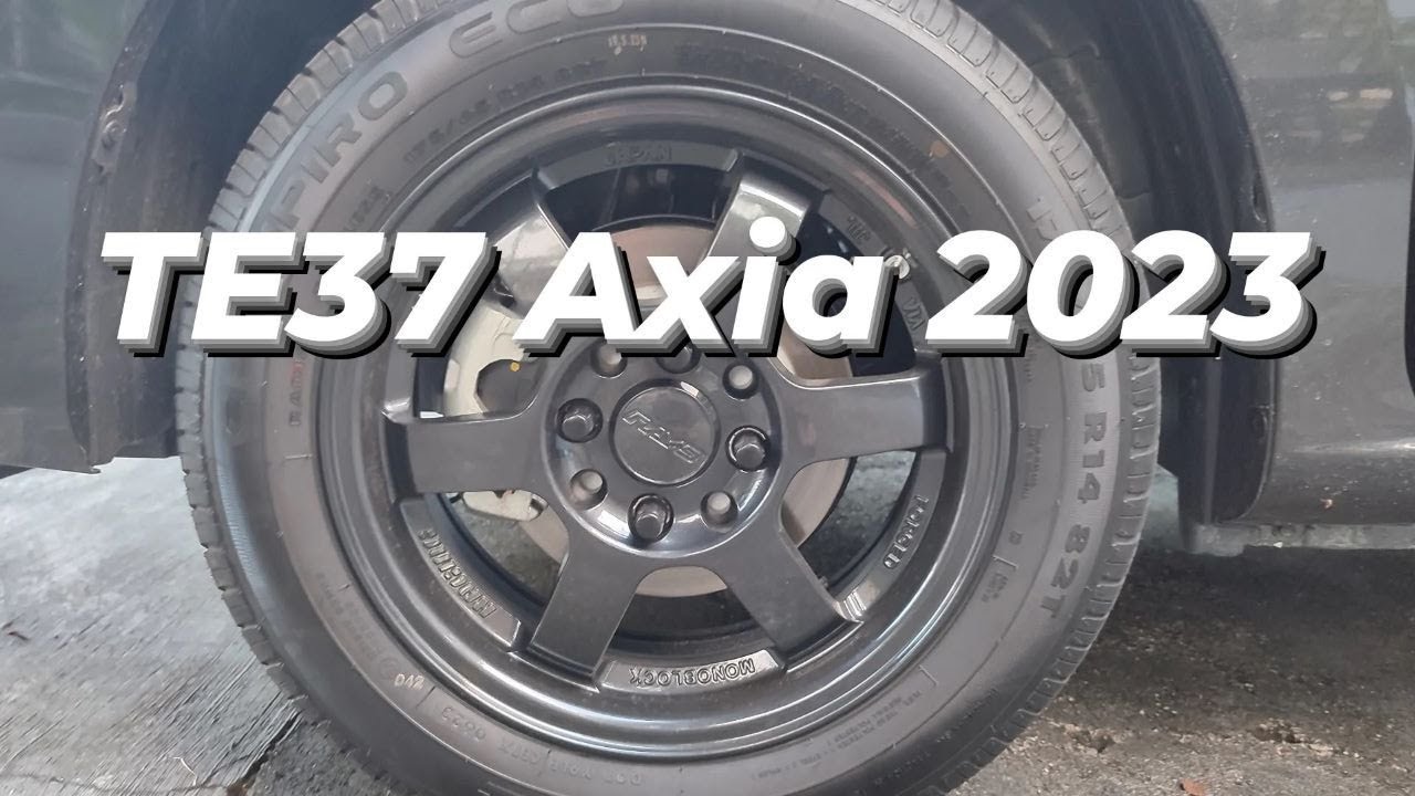 Sport rim TE37 pada Axia 2023 II Tips buka sport rim cap
