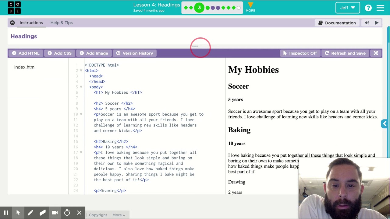 Inspector Tool for HTML