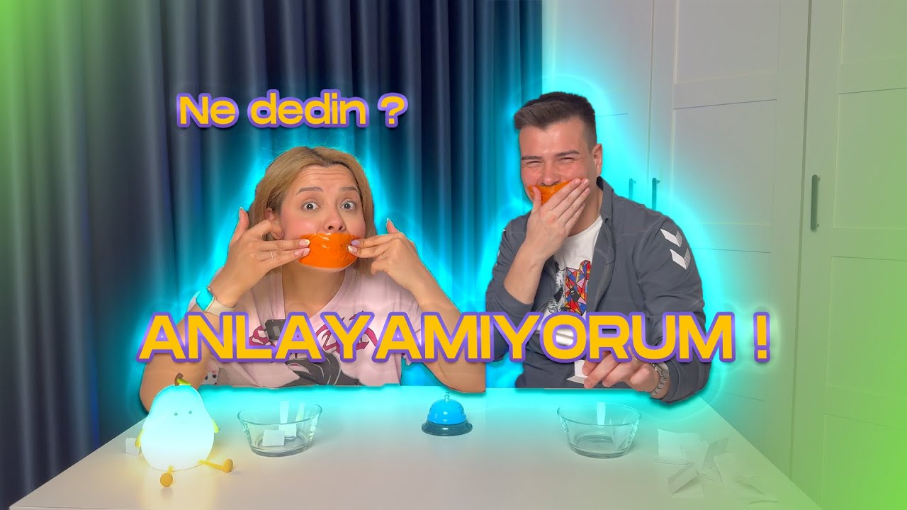 Ağzımız Bantlı Kelime Anlatma Oyunu Oynuyoruz !! (What Did You Say Challenge)