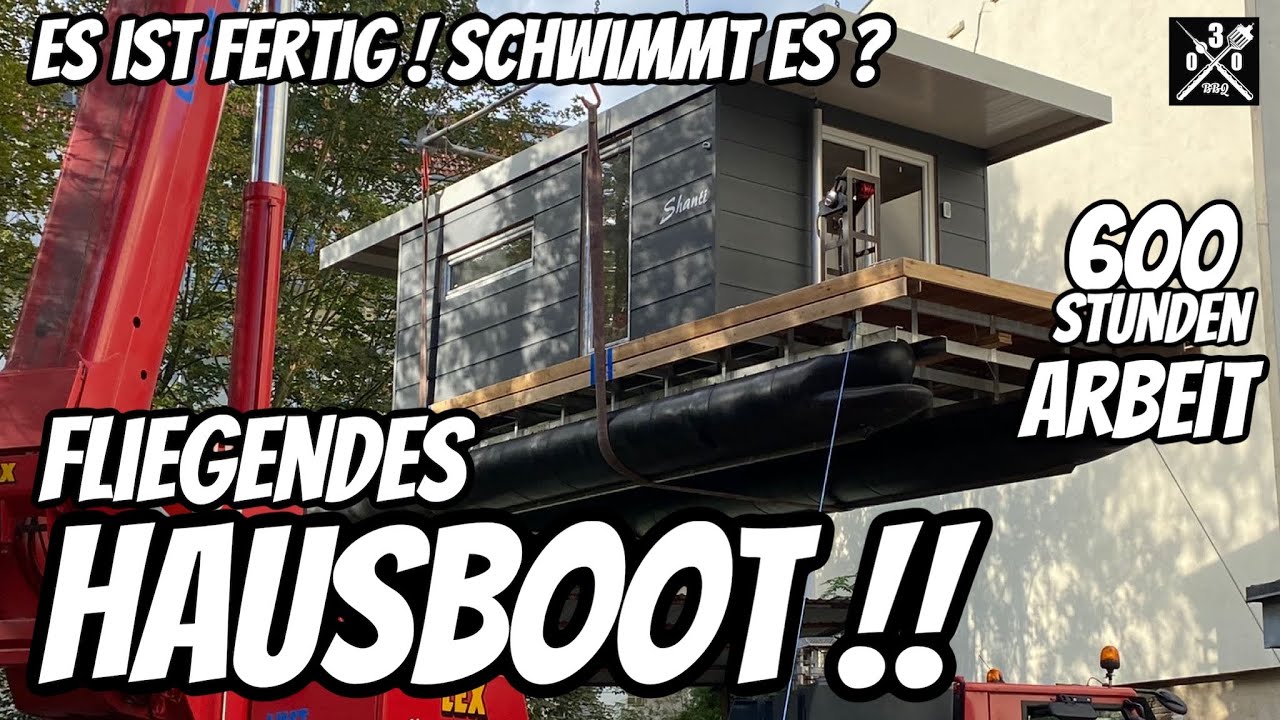 WAHNSINN Er hat sich ALLEINE ein HAUSBOOT gebaut - 030 BBQ