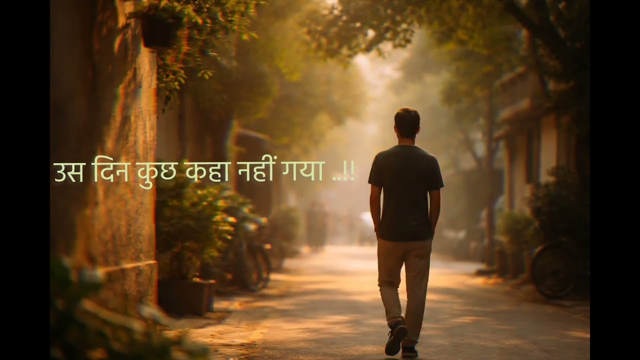 उस दिन कुछ कहा नहीं गया l 
