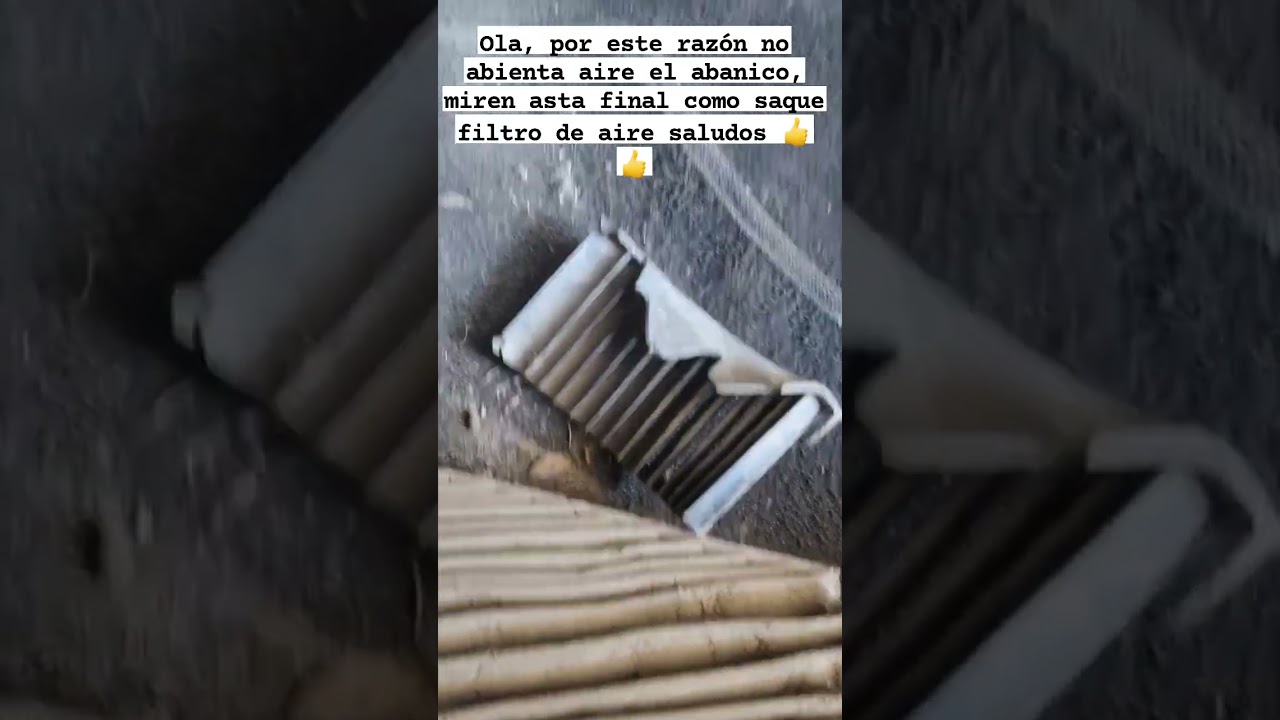Aquí cambiando filtro de aire y abanico 👍👍