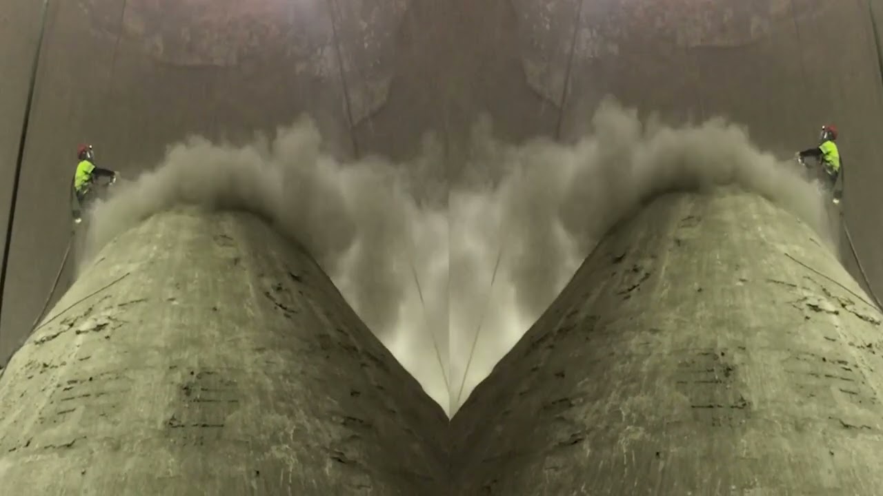 rope access silo cleaning and repair