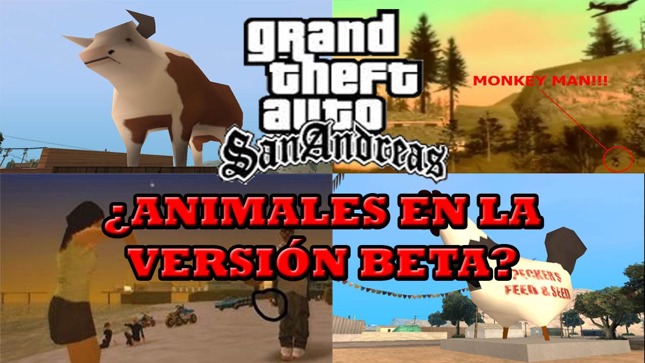 GTA San Andreas ¿Existieron animales en la versión beta? (Loquendo)