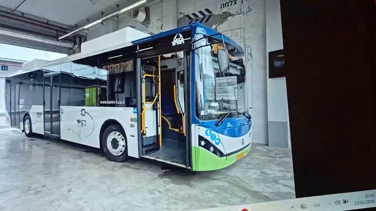 אוטובוס חשמלי חדש של קווים בקו 15 לקניון רמלוד