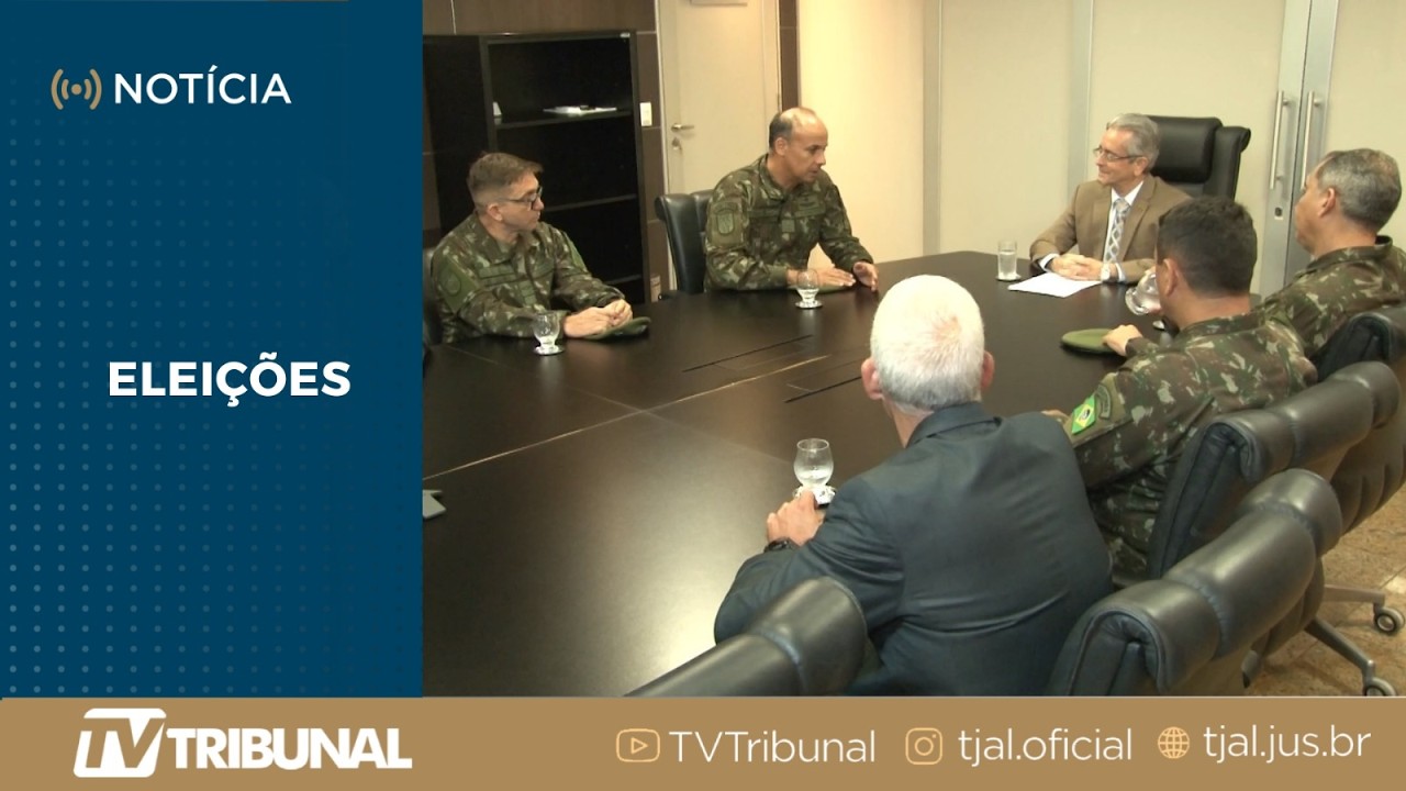 TJAL e Exército reafirmam cooperação para as eleições de 2026