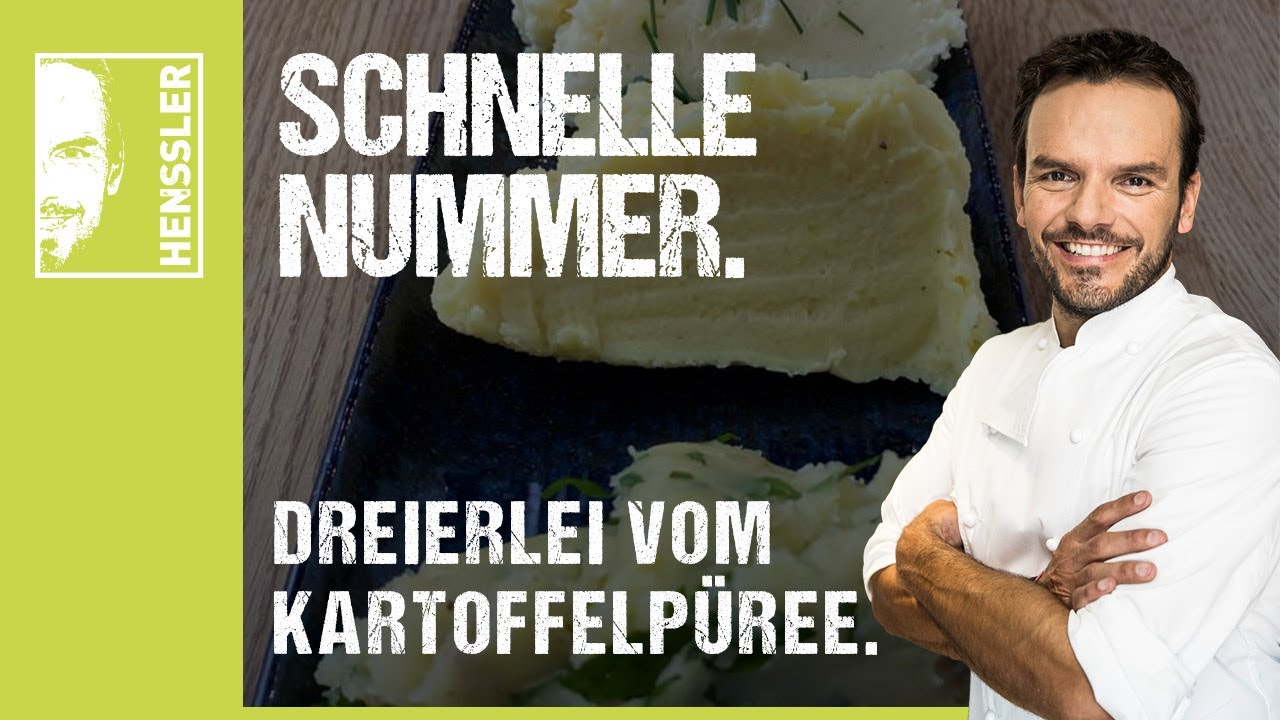Schnelles Dreierlei vom Kartoffelp&uuml;ree-Rezept von Steffen Henssler