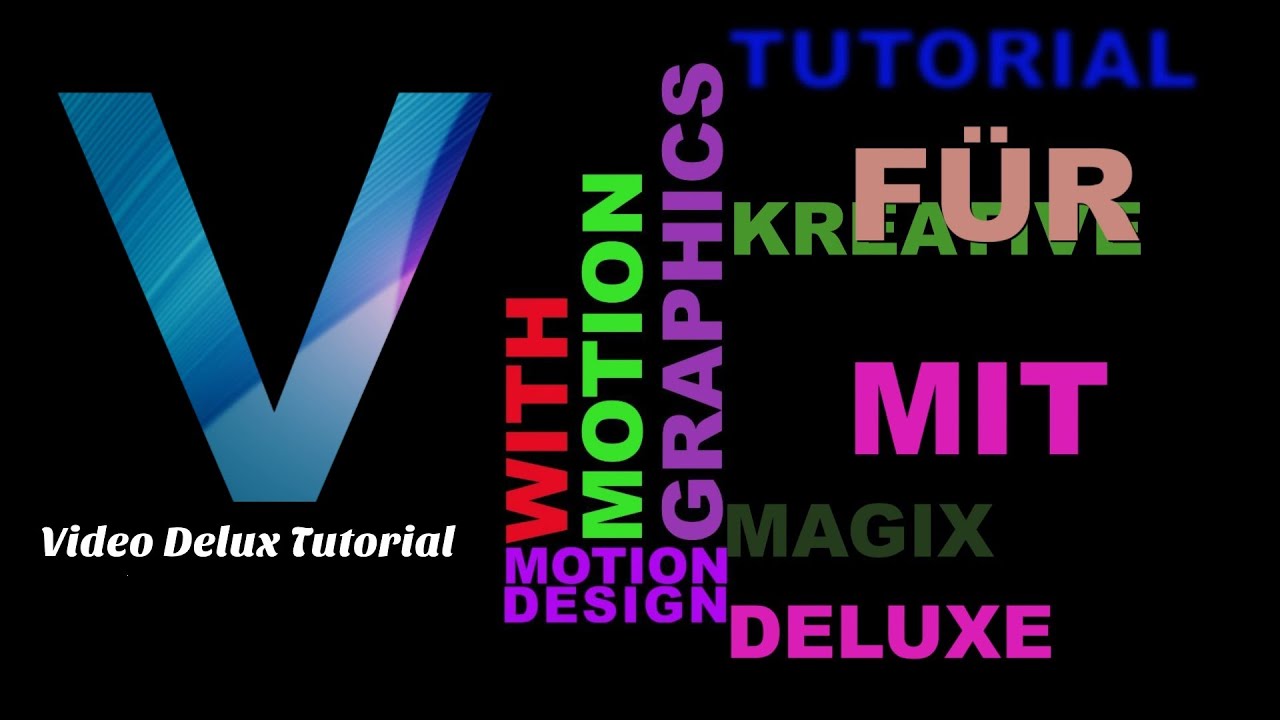 MAGIX Video deluxe -  Kinetic Text Animation