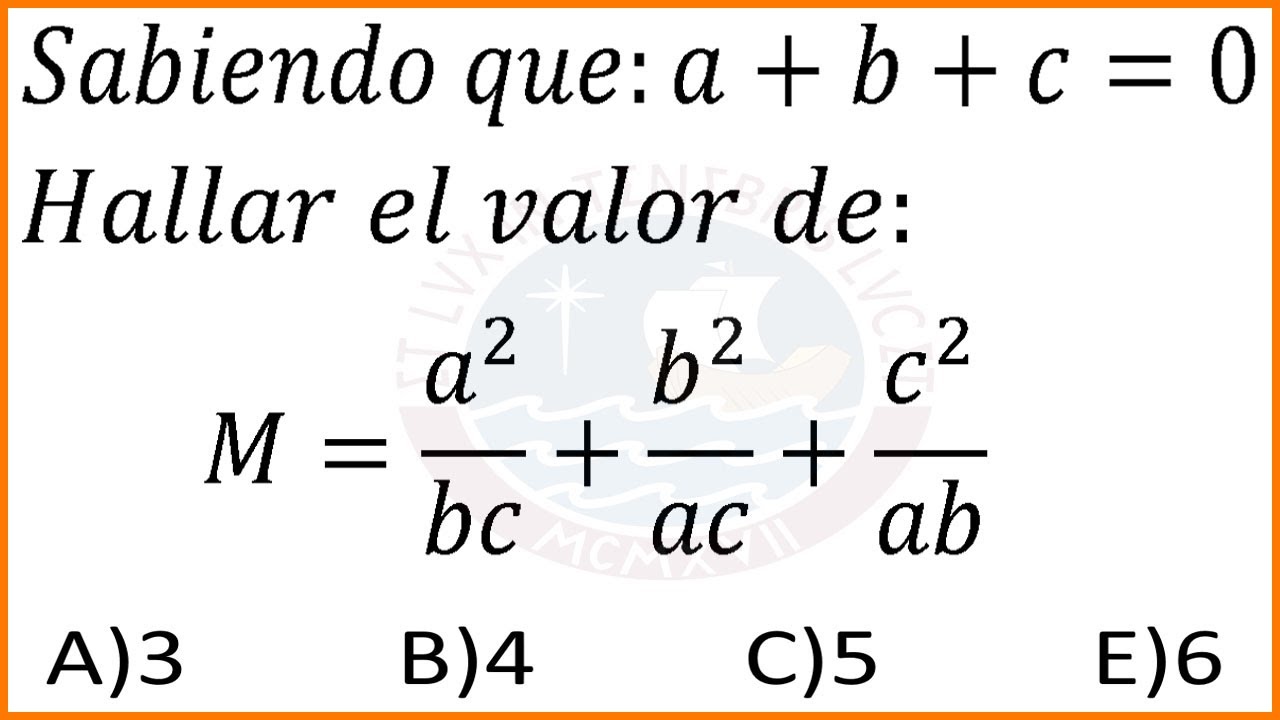 PUCP PRIMERA OPCIÓN  ADMISION(POP 2012) PRODUCTOS NOTABLES-ÁLGEBRA